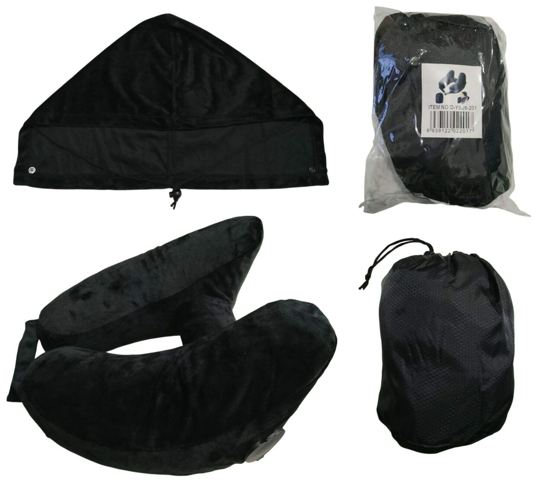 ALMOHADA DE VIAJE INFLABLE c/CAPUCHA 50u
