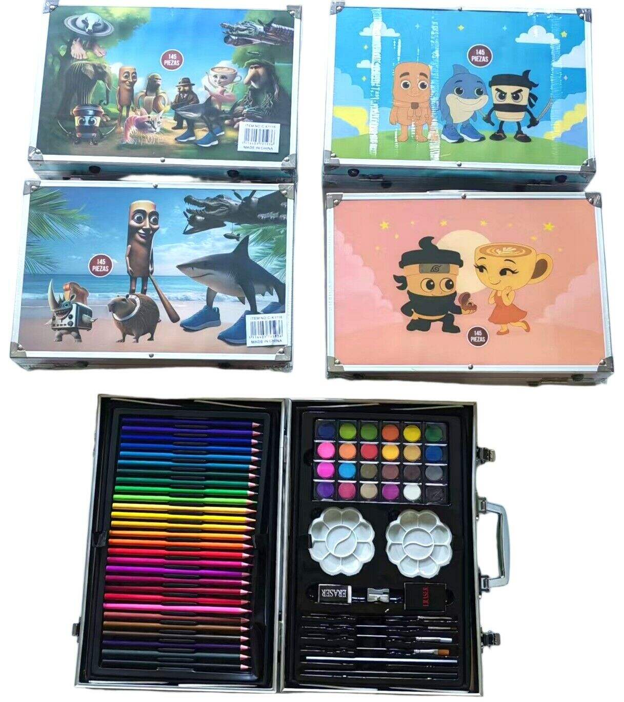 MALETA DE DIBUJO ARTE x145pcs 12u