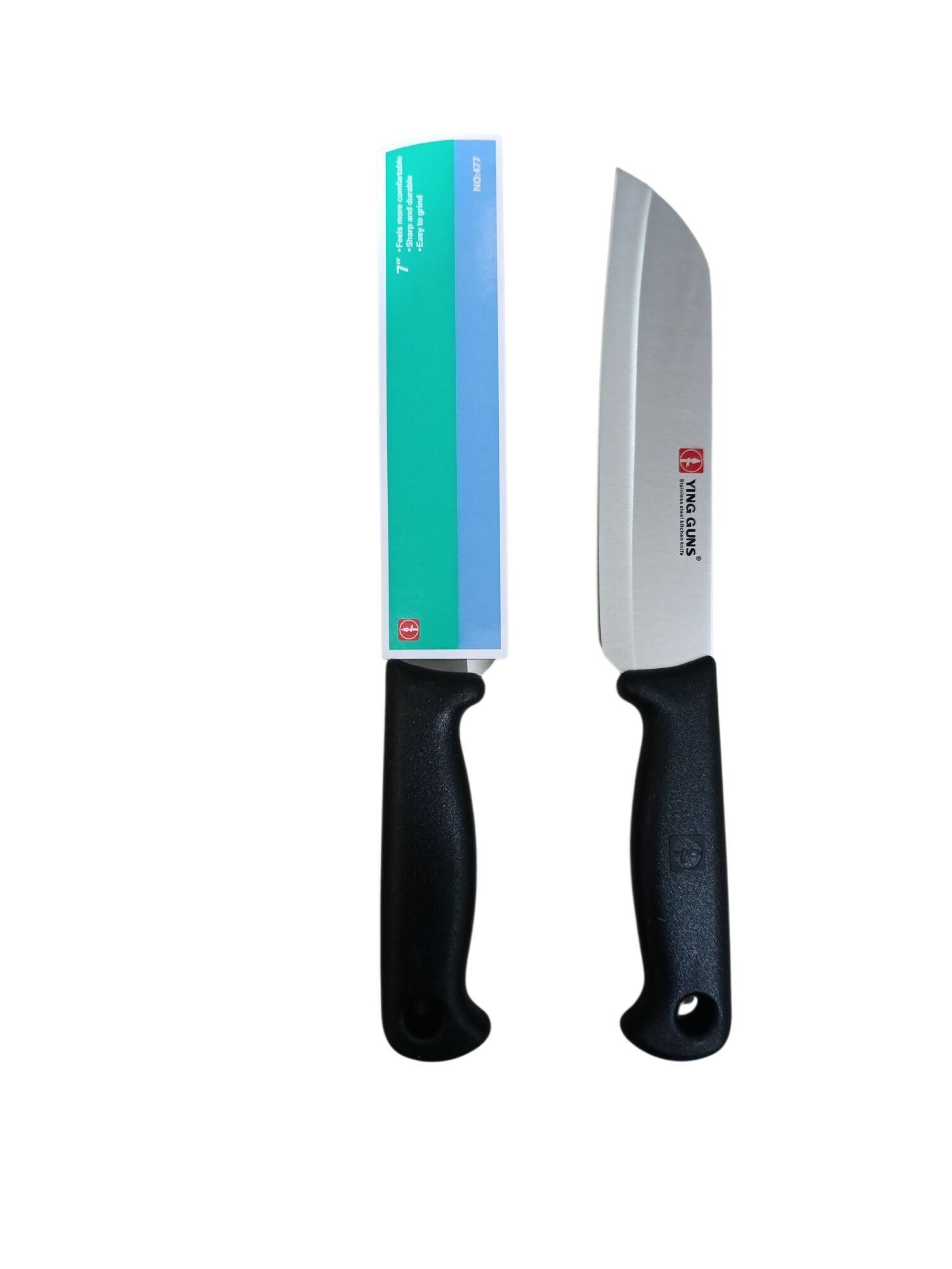 CUCHILLO DE COCINA 5 YQ-475 MANGO NEGRO 360u