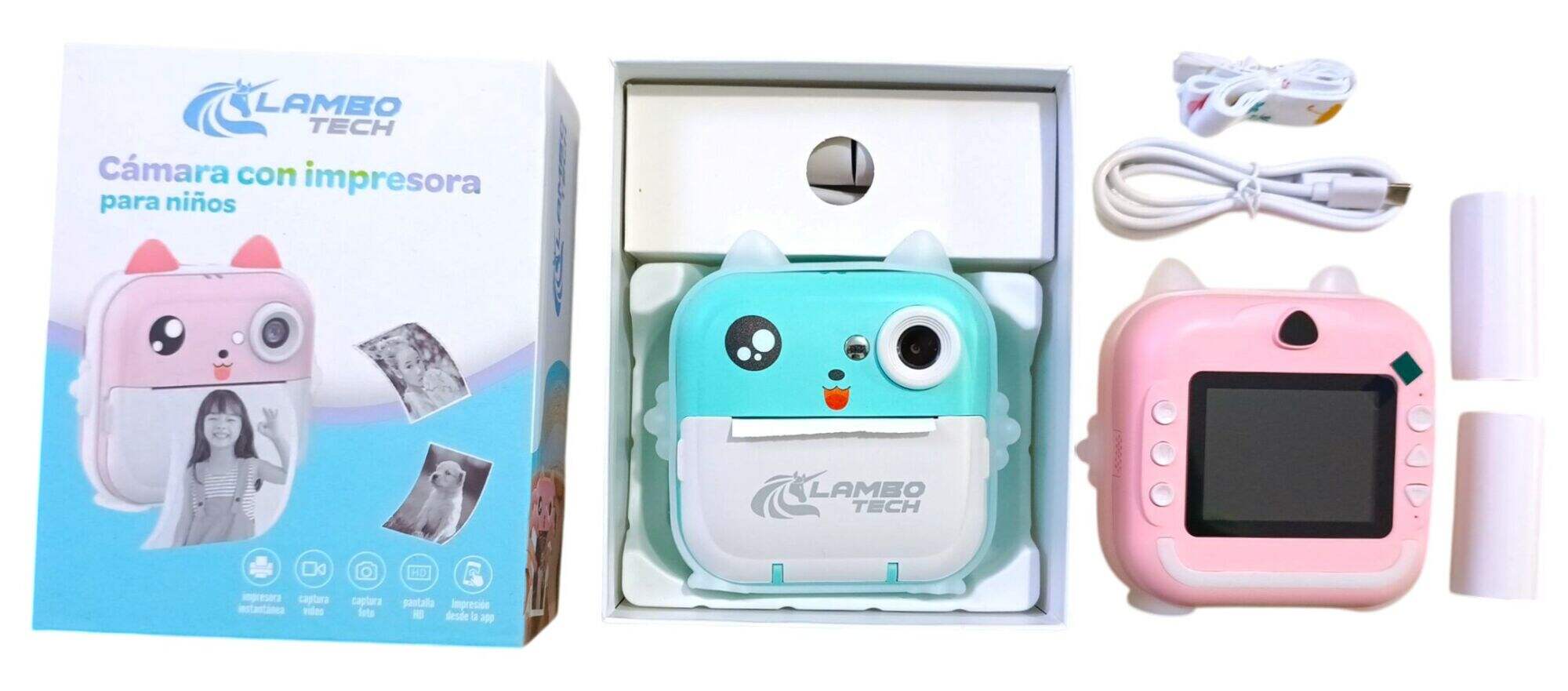 CAMARA IMPRESORA Q5 INFANTIL LAMBO TECH RECARGABLE 40u