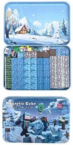 BLOQUES MAGNETICOS BZ96-3BT MAGNETIC CUBE CAJA METALICA x60pcs 96u