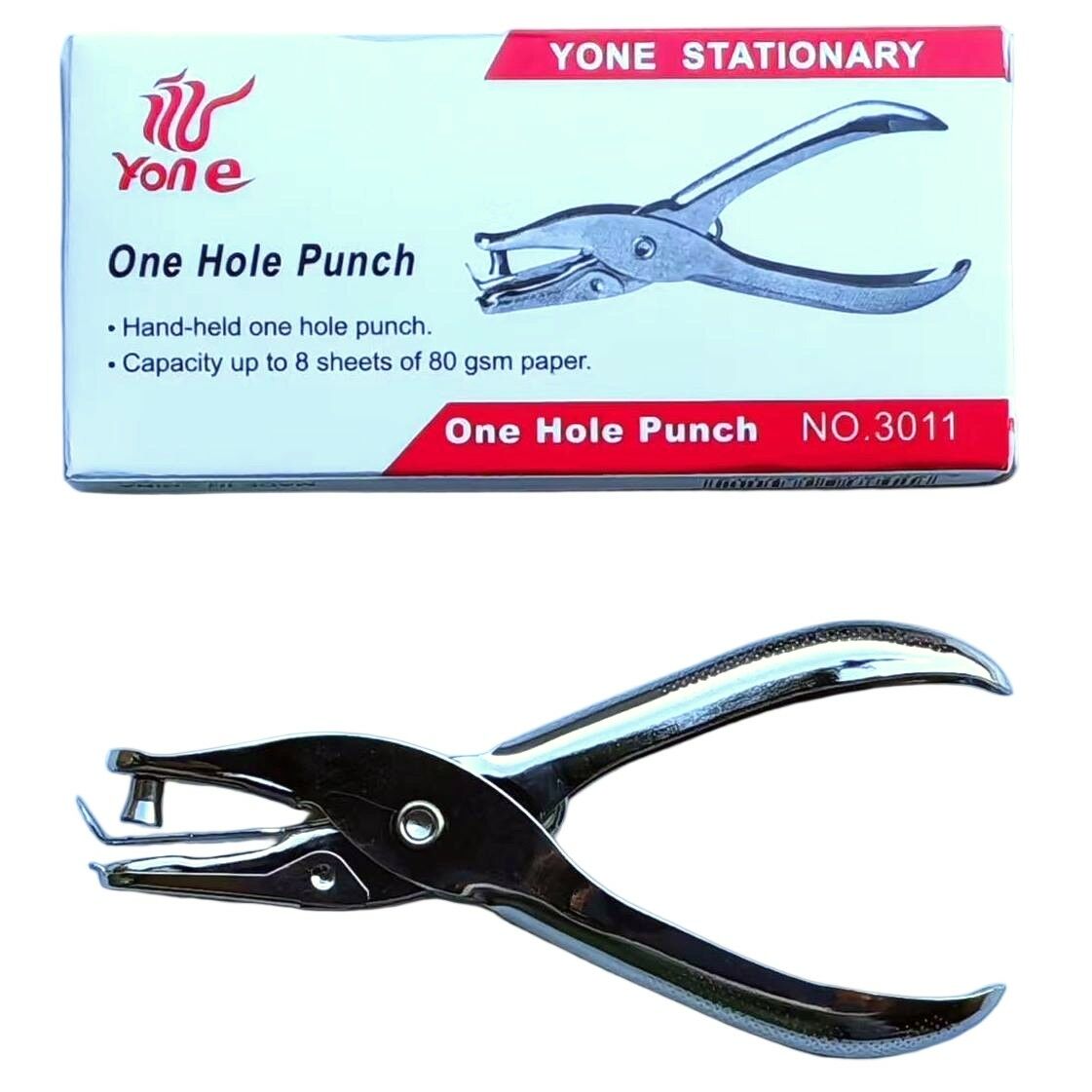 PINZA PERFORADORA SACABOCADO YONE 1 AGUJERO 6mm METAL 240u