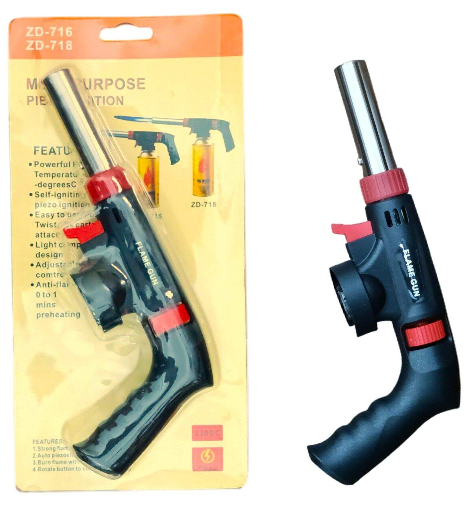 SOPLETE A GAS 716 FLAMEADOR CON MANGO DESARMADO 100u