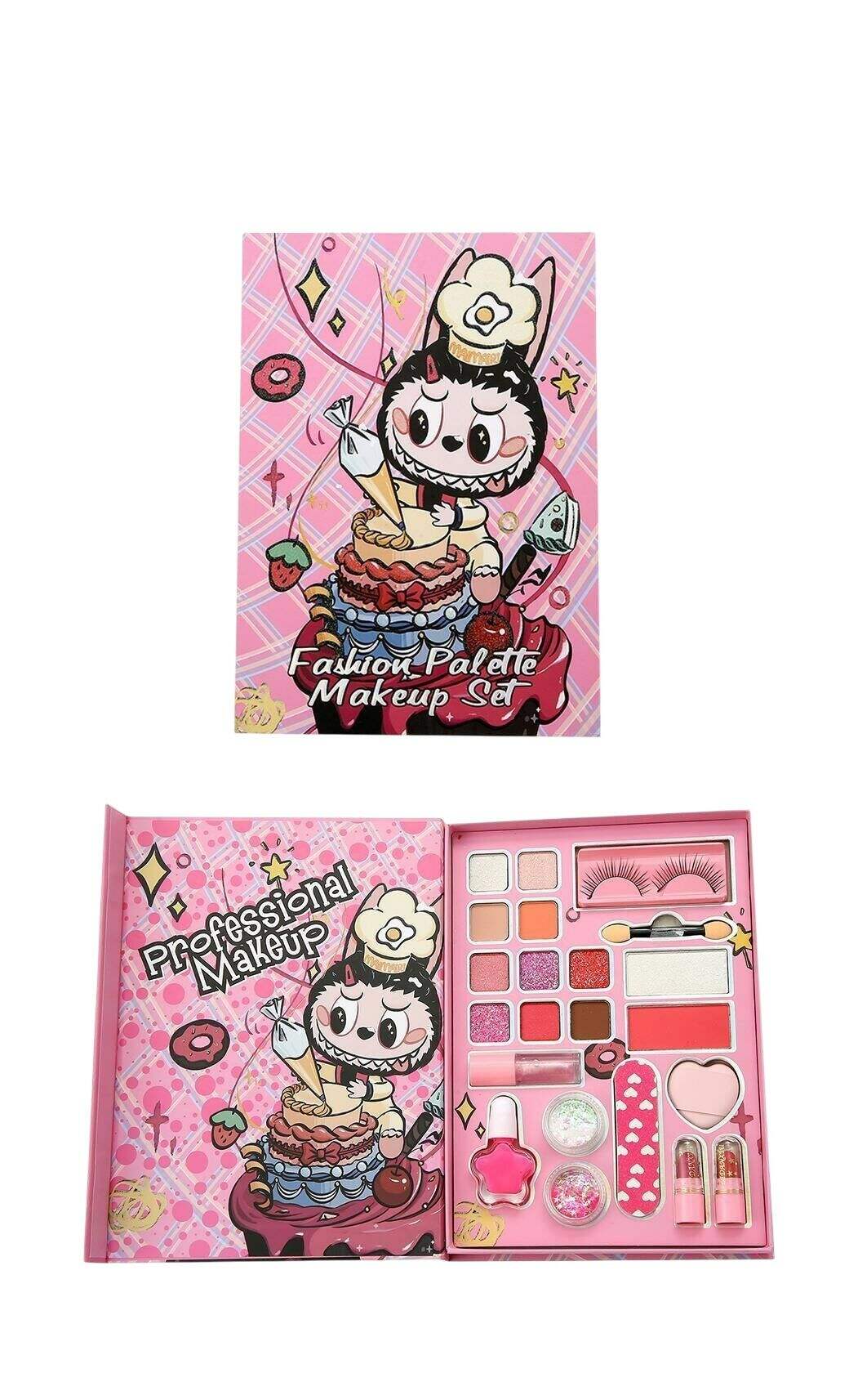 SET DE MAQUILLAJES C1515 SOMBRAS LABIAL ESMALTE LABUBU 96u