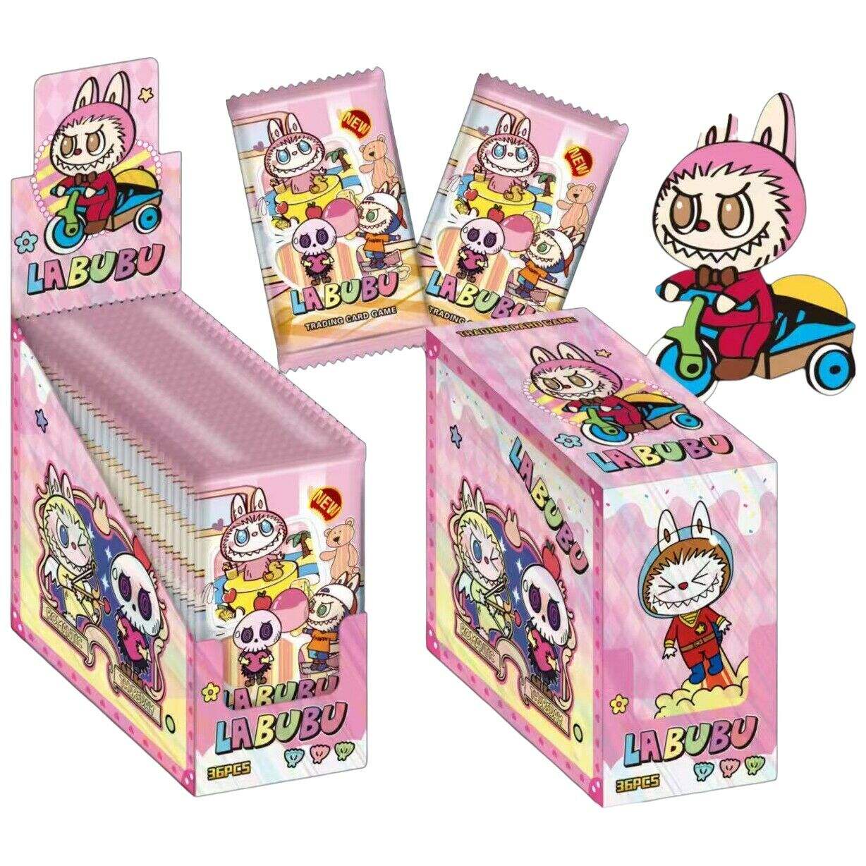 JUEGO DE CARTAS LABUBU KK4404 DORADA x36pcs en CAJA 72u
