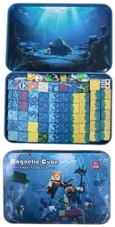 BLOQUES MAGNETICOS BZ96-15BT MAGNETIC CUBE CAJA METALICA x60pcs 96u