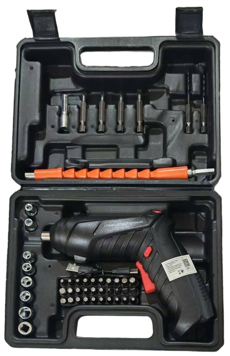 SET TALADRO DESTORNILLADOR INALAMBRICO RECARGABLE USB 20u