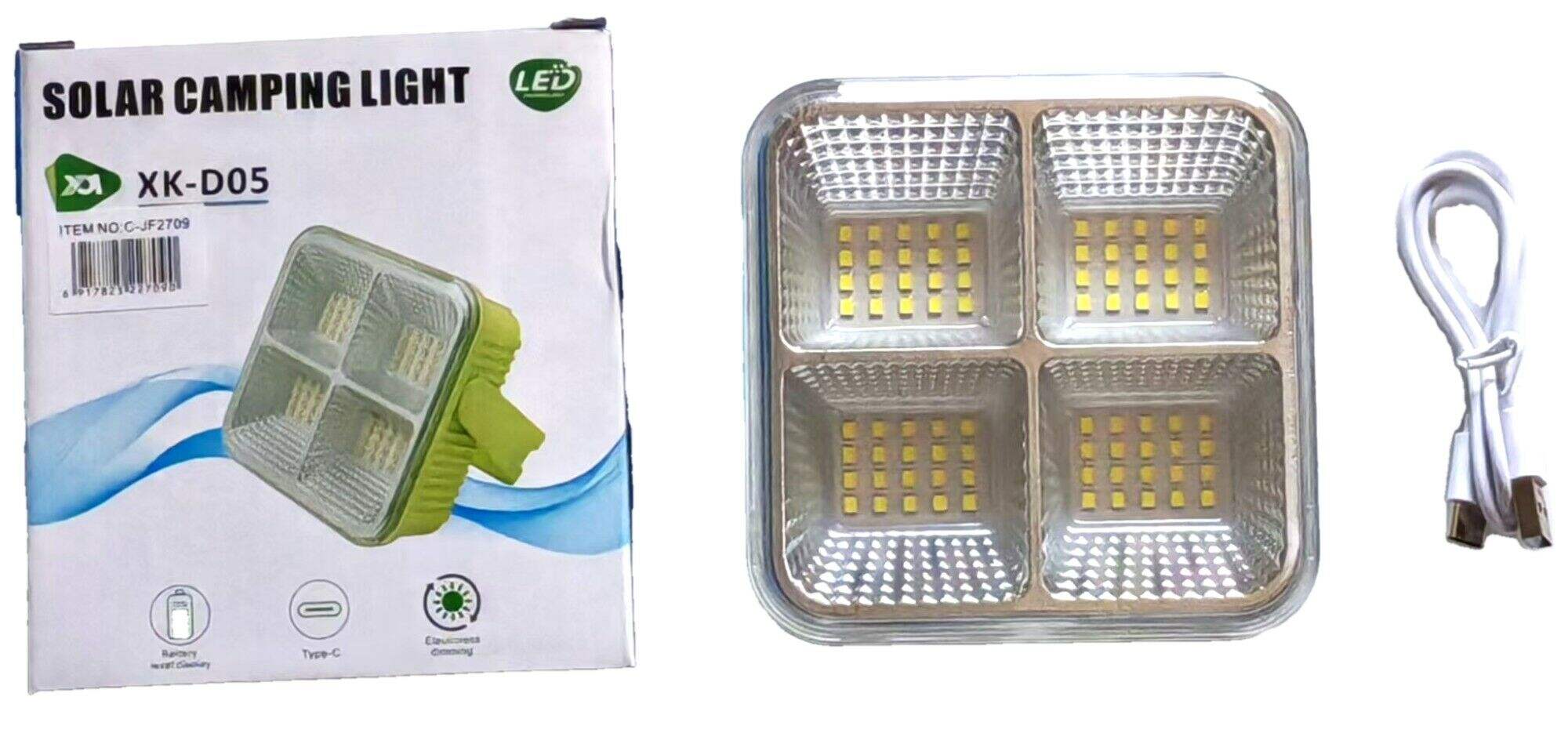 REFLECTOR LINTERNA LED SOLAR XK-D05 PORTATIL RECARGABLE 60u