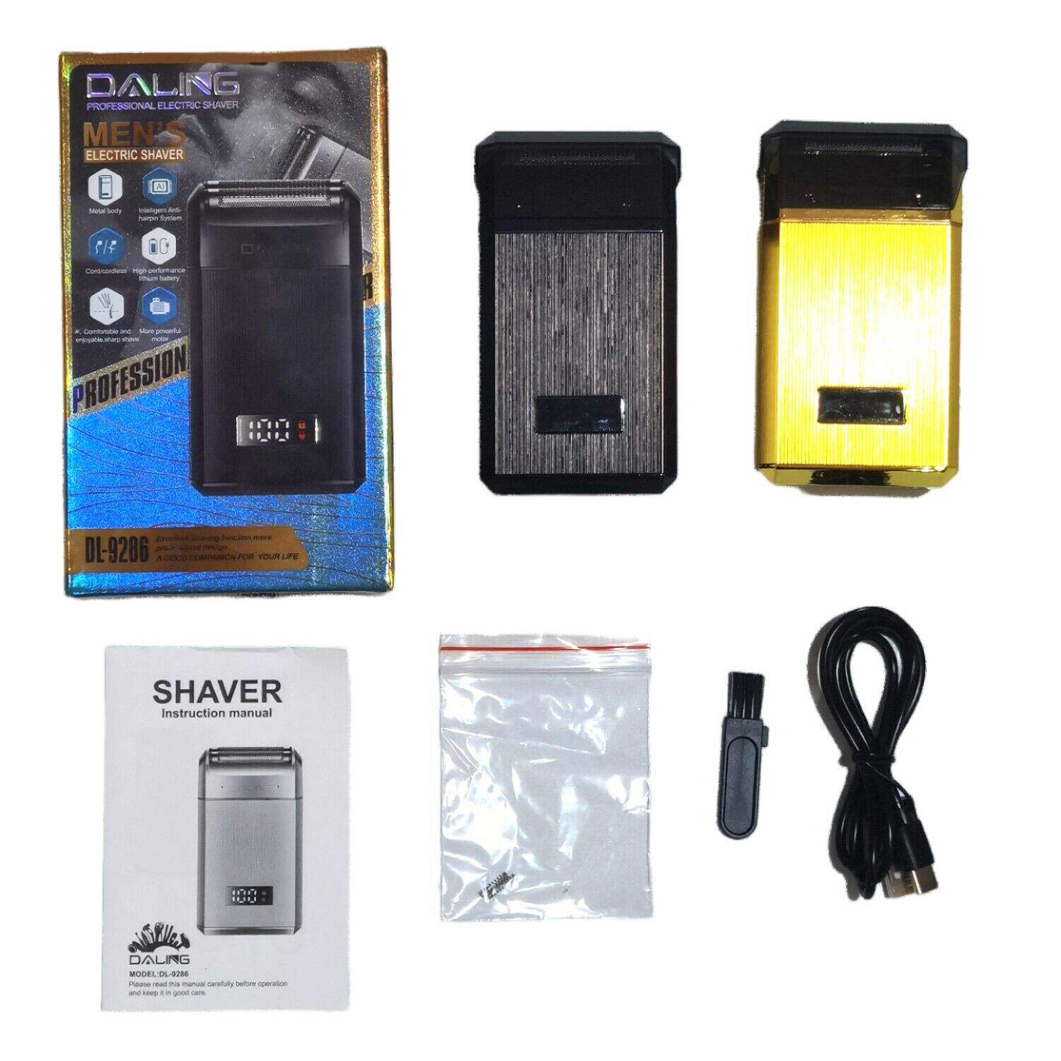 AFEITADOR ELECTRICA DALING DL-9286 RECARGABLE 80u