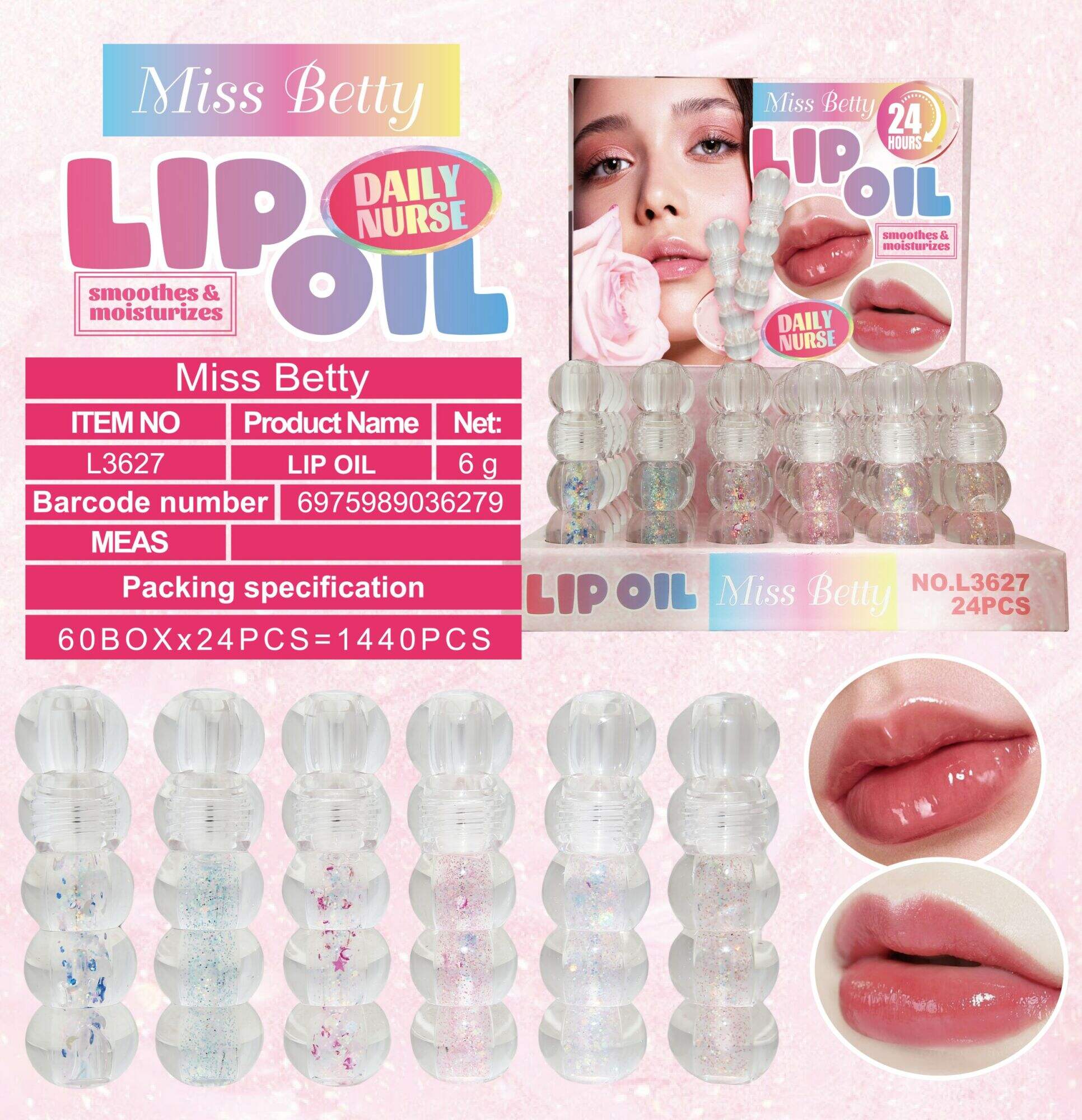 ACEITE LABIAL L3627 MISS BETTY 1440u