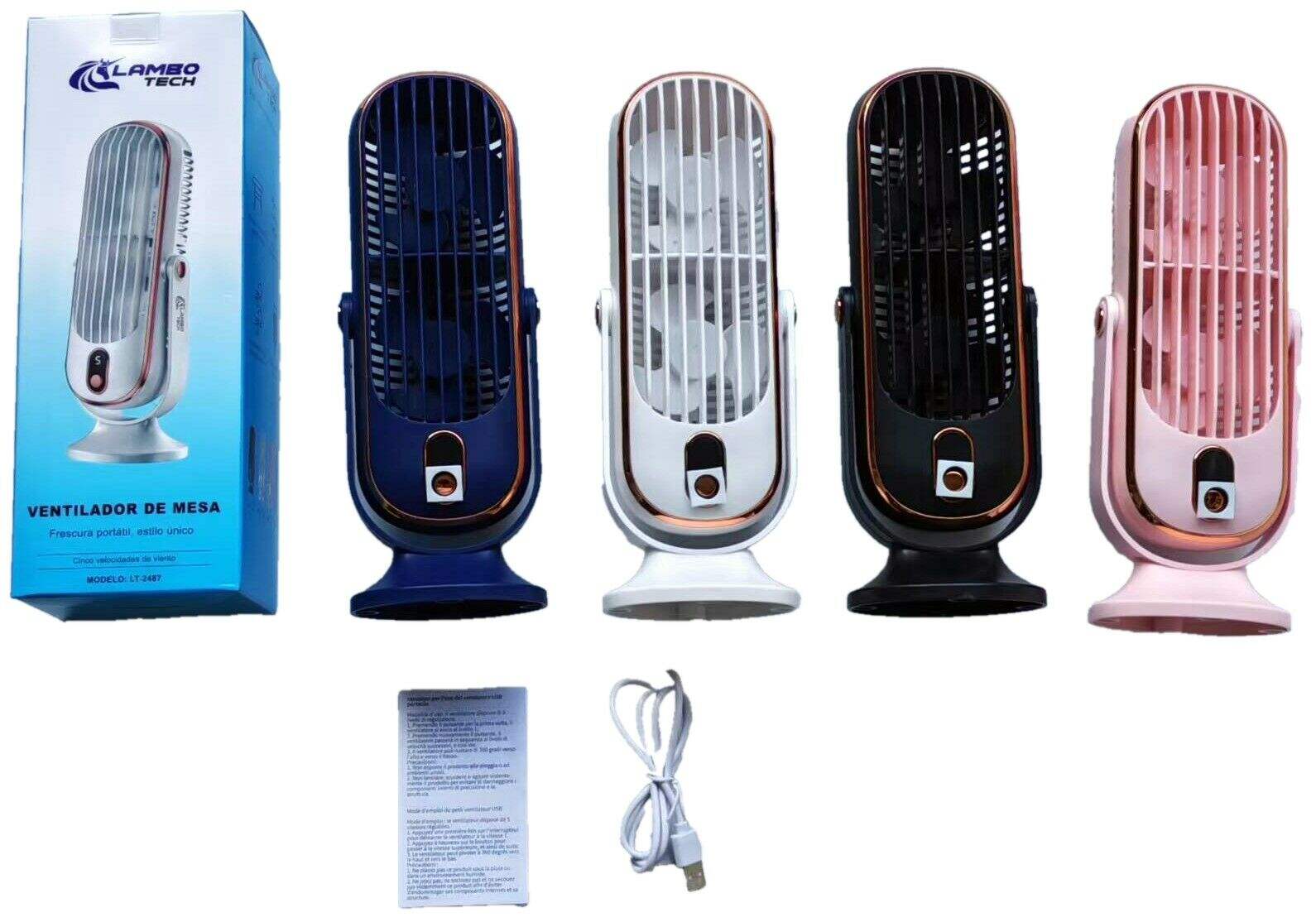 VENTILADOR DE MESA LAMBO TECH LT-2487 50u