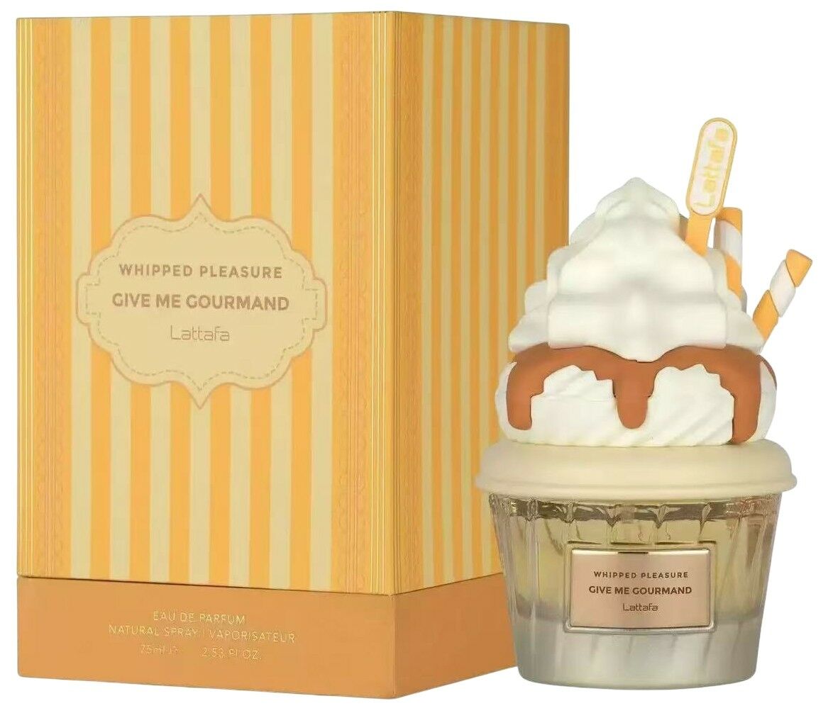 PERFUME WHIPPED PLEASURE GIVE ME GOURMAND LATTAFA amarillo 75ml 48u