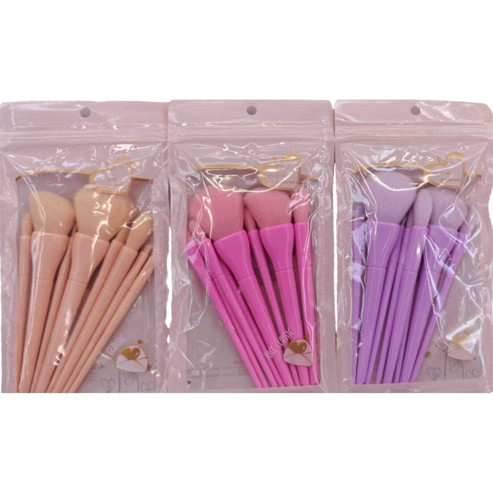 KIT DE BROCHAS PARA MAQUILLAJE *8pcs PASTEL  360u