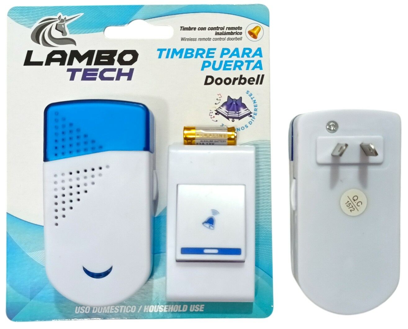 TIMBRE CON ENCHUFE INALAMBRICA LAMBO TECH 200u