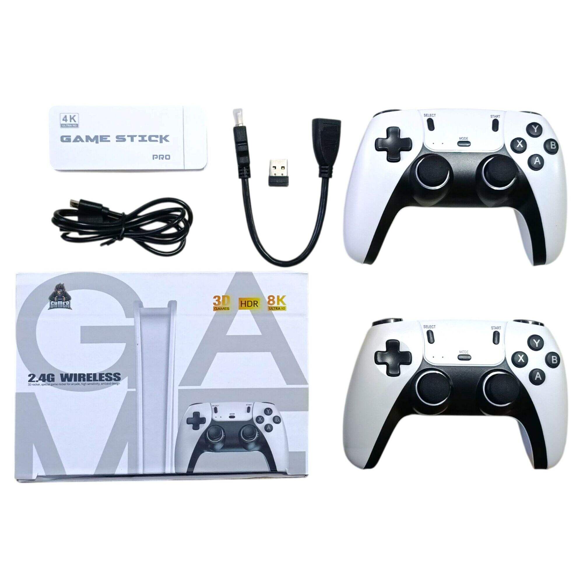 CONSOLA GAME STICK M15 4K ULTRA HD 2.4G c/2 JOYSTICK INALAMBRICO 50G 40u