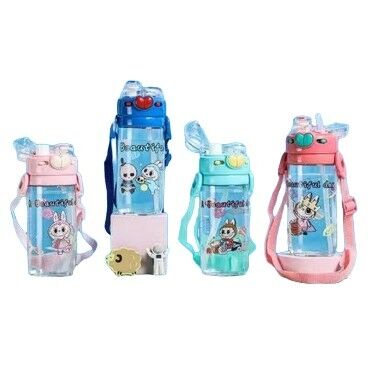 BOTELLA DE AGUA  PLASTICA LABUBU XNX-6781C 500ml 4modelos SURTIDO 60u