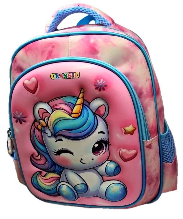 MOCHILA 3D 12 2 CIERRES  PERSONAJE SURTIDO 120u