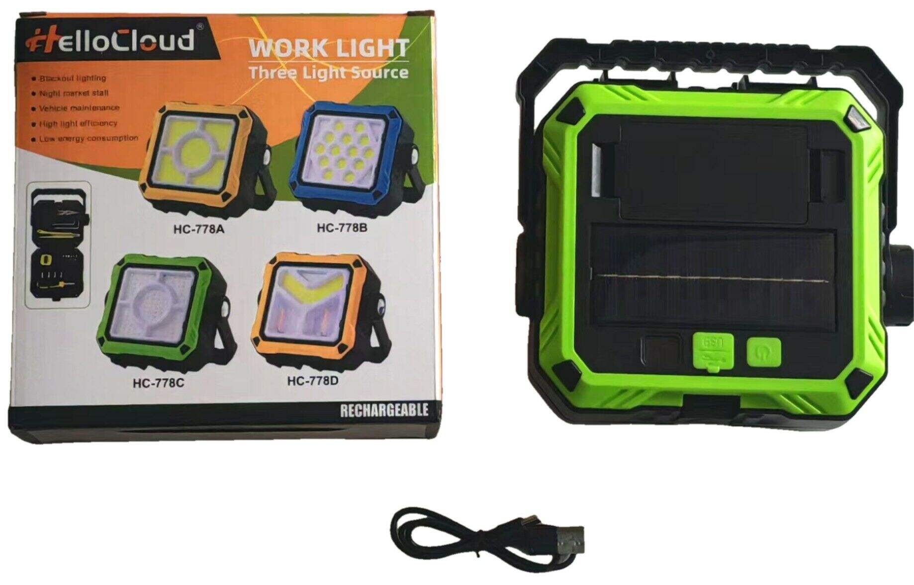 REFLECTOR LINTERNA LED SOLAR 778B  PORTATIL CON HERRAMENTA 36u