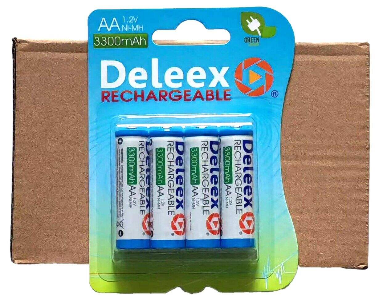 DELEEX PILA RECARGABLE AA 3300mAh x4pcs 200u