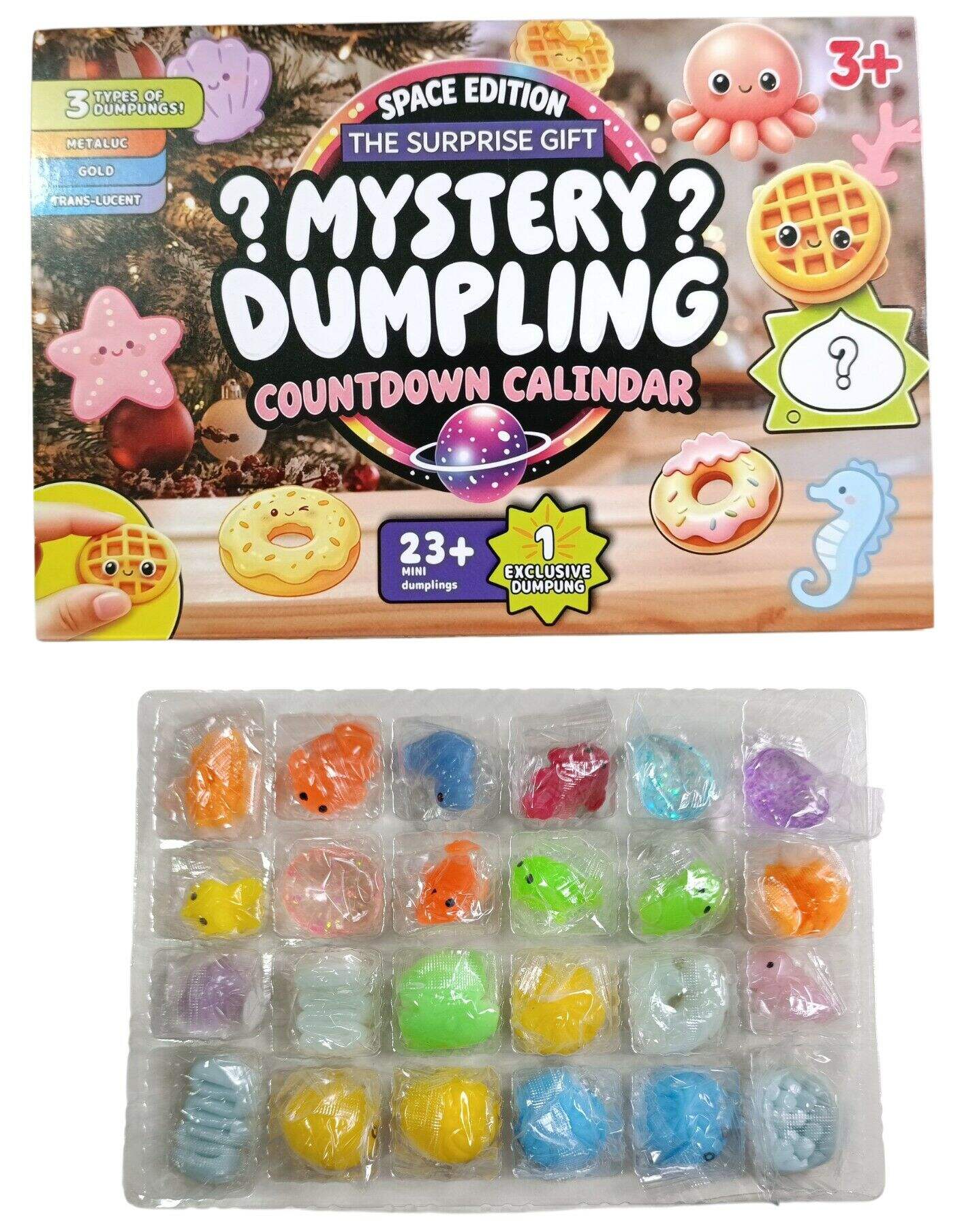 CALENDARIO DE ADVIENTO SQUISHY DUMPLING MYSTERY SPACE EDITION NT-99018 150u