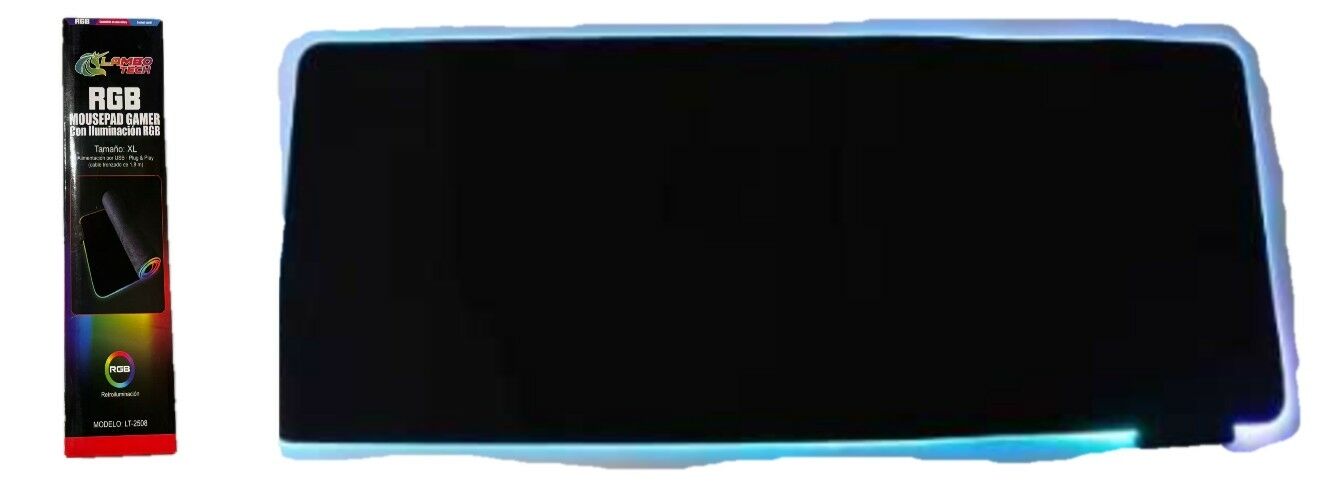 MOUSE PAD GAMER LED RGB LAMBO TECH LT-2508 80x30cm 60u