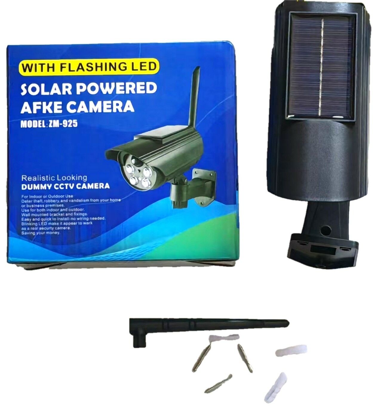SIMULADOR DE CAMARA CON LUZ SOLAR Y SENSOR ZM-925 72u