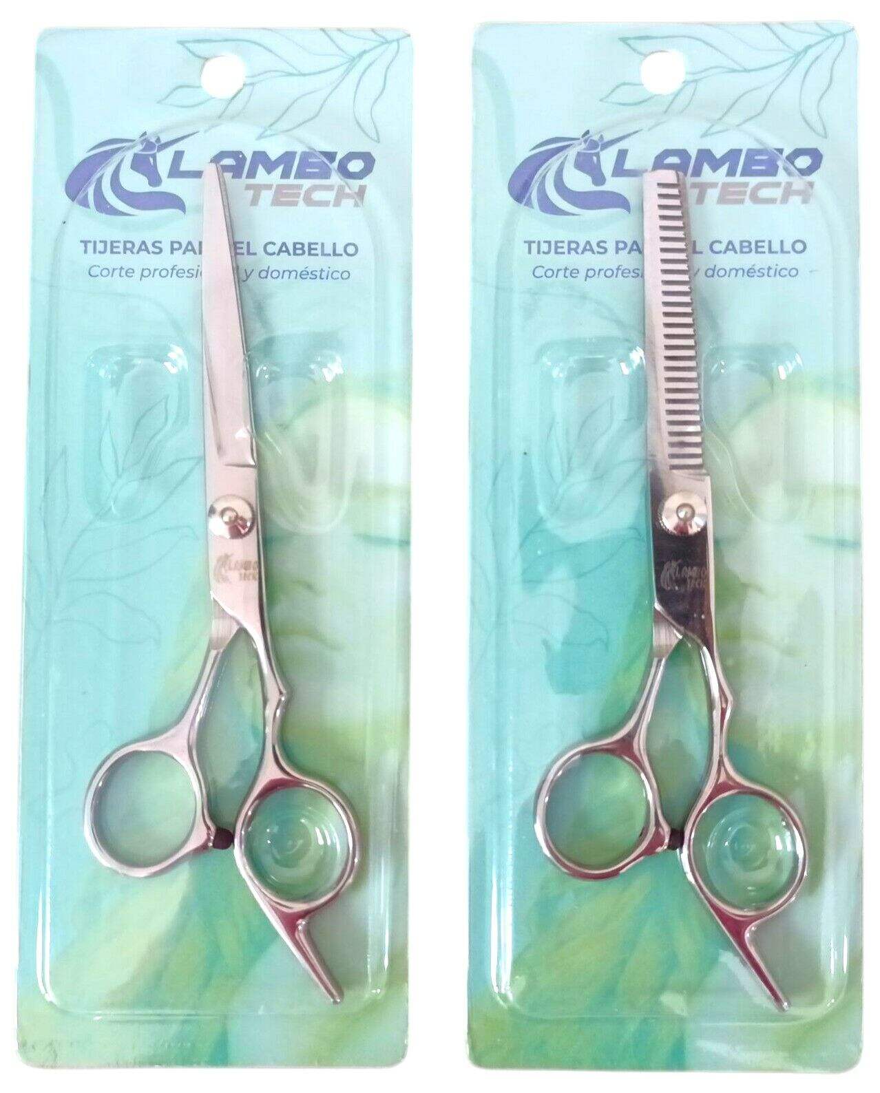 TIJERA DE PELUQUERIA PLATEADA HC-0081 LAMBO TECH 120lisa 120esculpir 240u