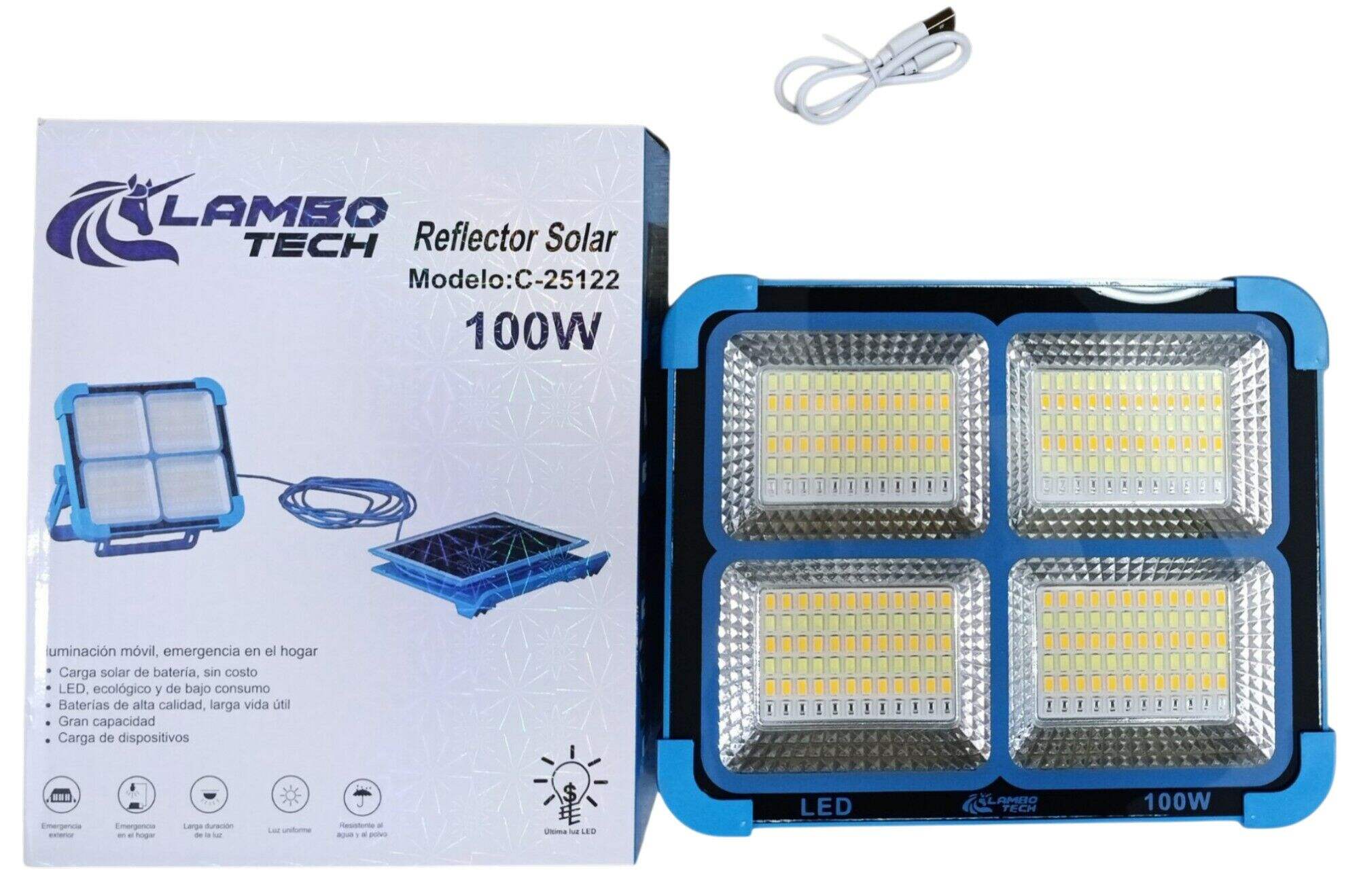 REFLECTOR LED SOLAR LAMBO TECH C-25122 100w 20u
