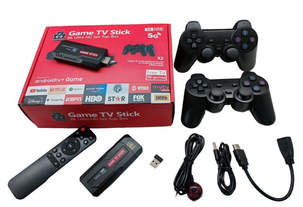 CONSOLA GAME TV STICK 8K ULTRA HD c/2 JOYSTICK 30u