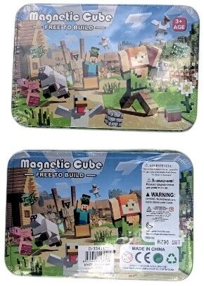 BLOQUES MAGNETICOS BZ96-1BT MAGNETIC CUBE CAJA METALICA x60pcs 96u