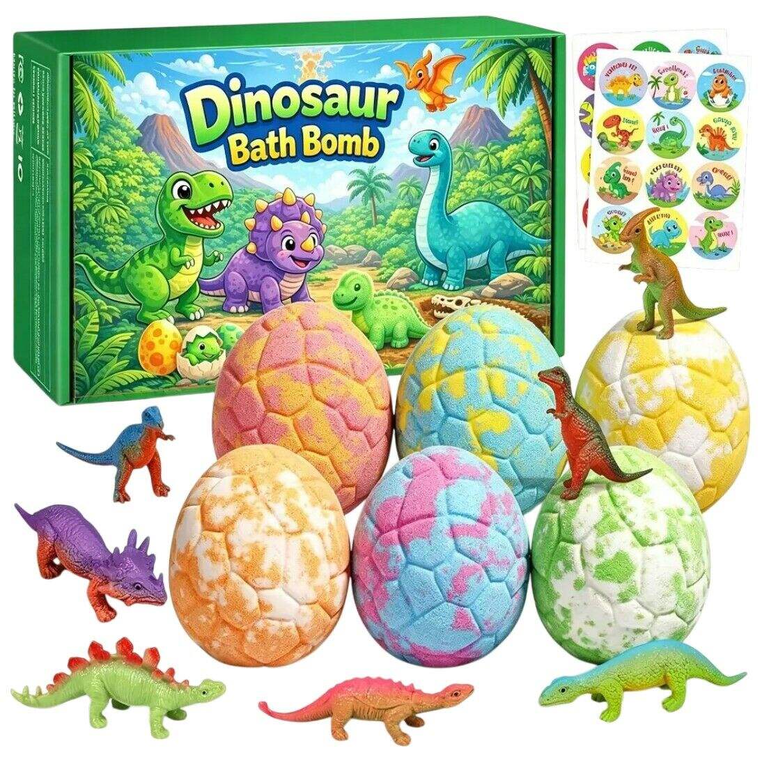 BOMBA DE BAÑO EFERVECENTE HUEVO DE DINOSAURIO 240u