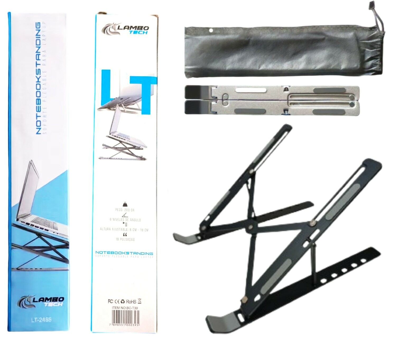 SOPORTE PARA LAPTOP METAL LAMBO TECH LT-2485 100u