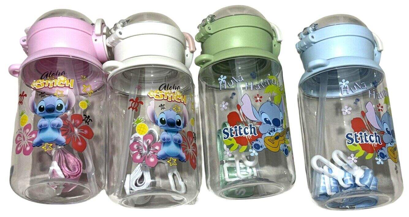 BOTELLA DE AGUA STITCH PLASTICO 490ml 60u