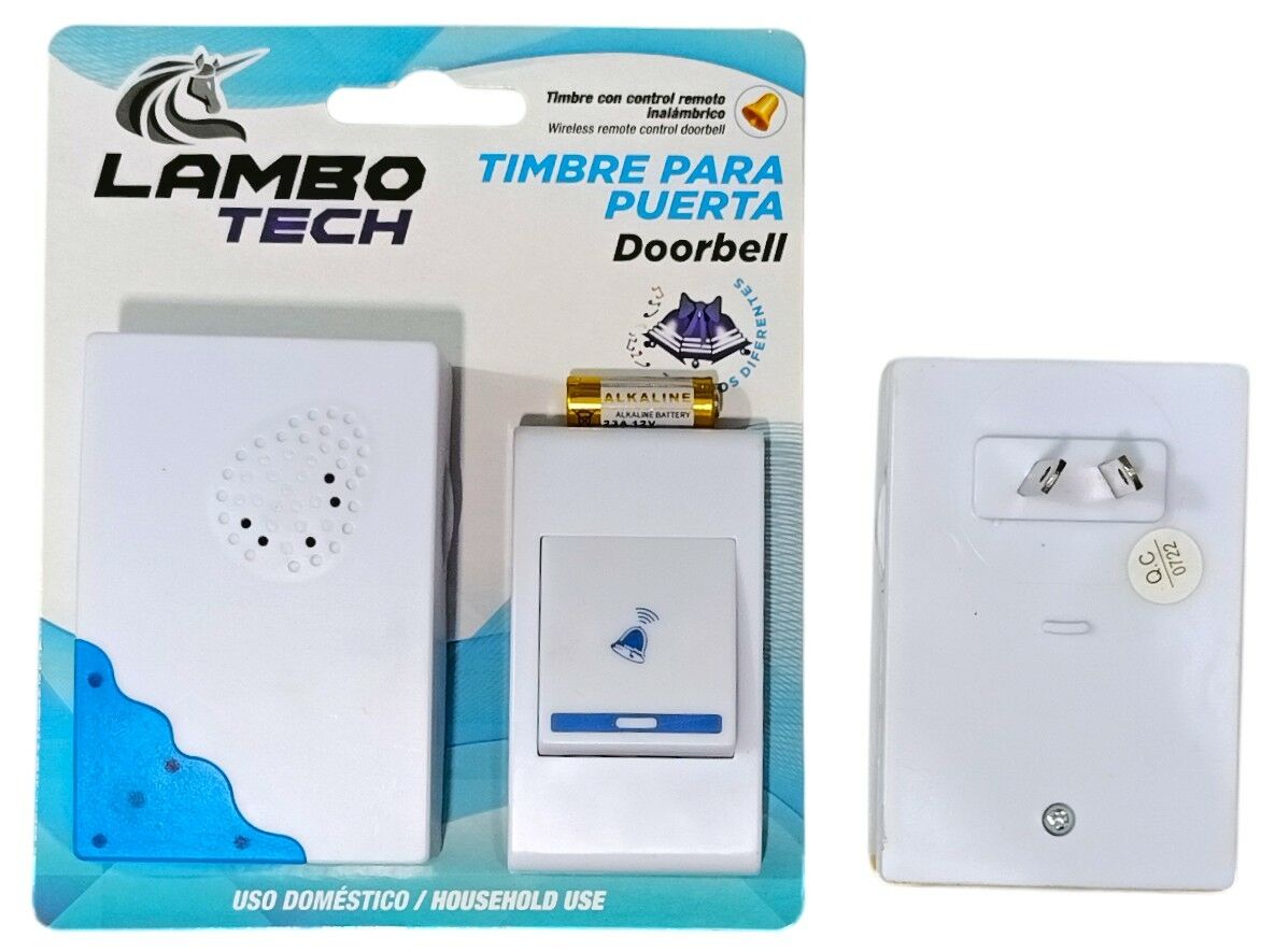 TIMBRE CON ENCHUFE INALAMBRICA LAMBO TECH 200u