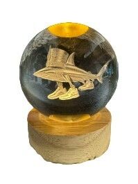 BOLA LED CRISTAL BRIAN ROT 8cm 36u