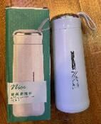 BOTELLA DE AGUA VIDRIO CON COLGANTE 400ml 80u