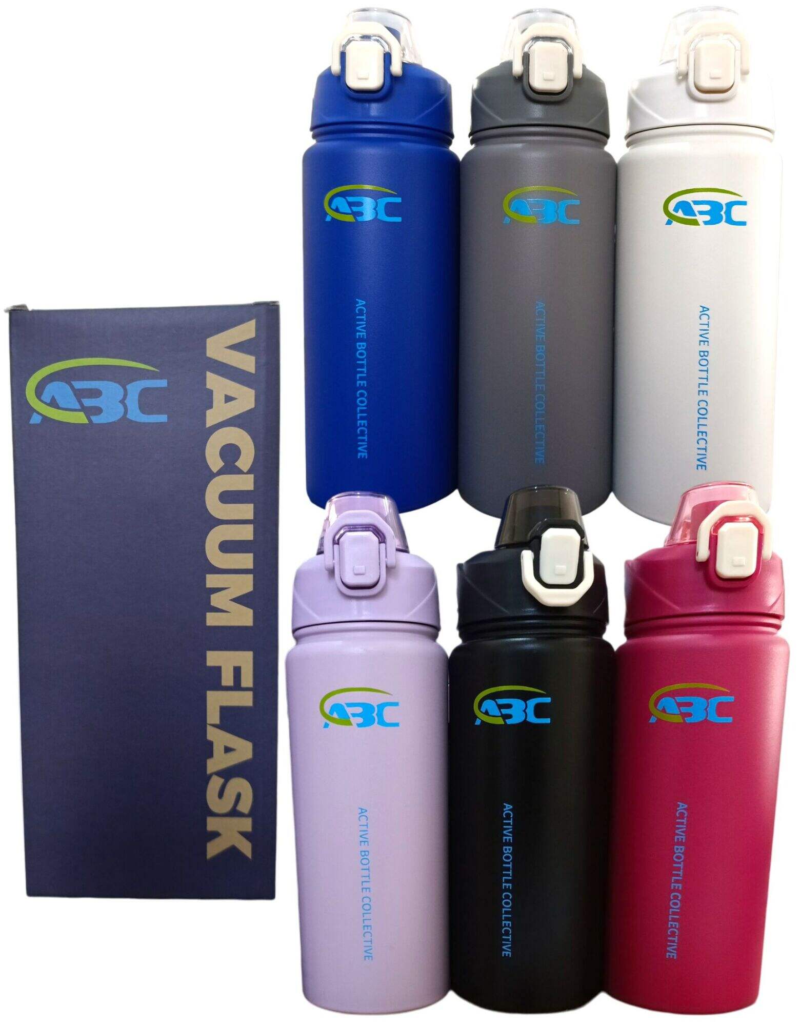 BOTELLA TERMICA DEPORTIVA c/MANIJA SORBETE SUS316 800ml 50u