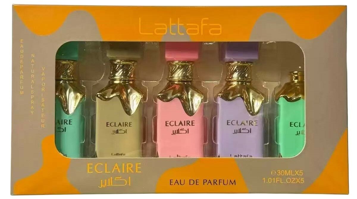 SET 5 PERFUMES LATTAFA ECLAIRE 50ml 48u