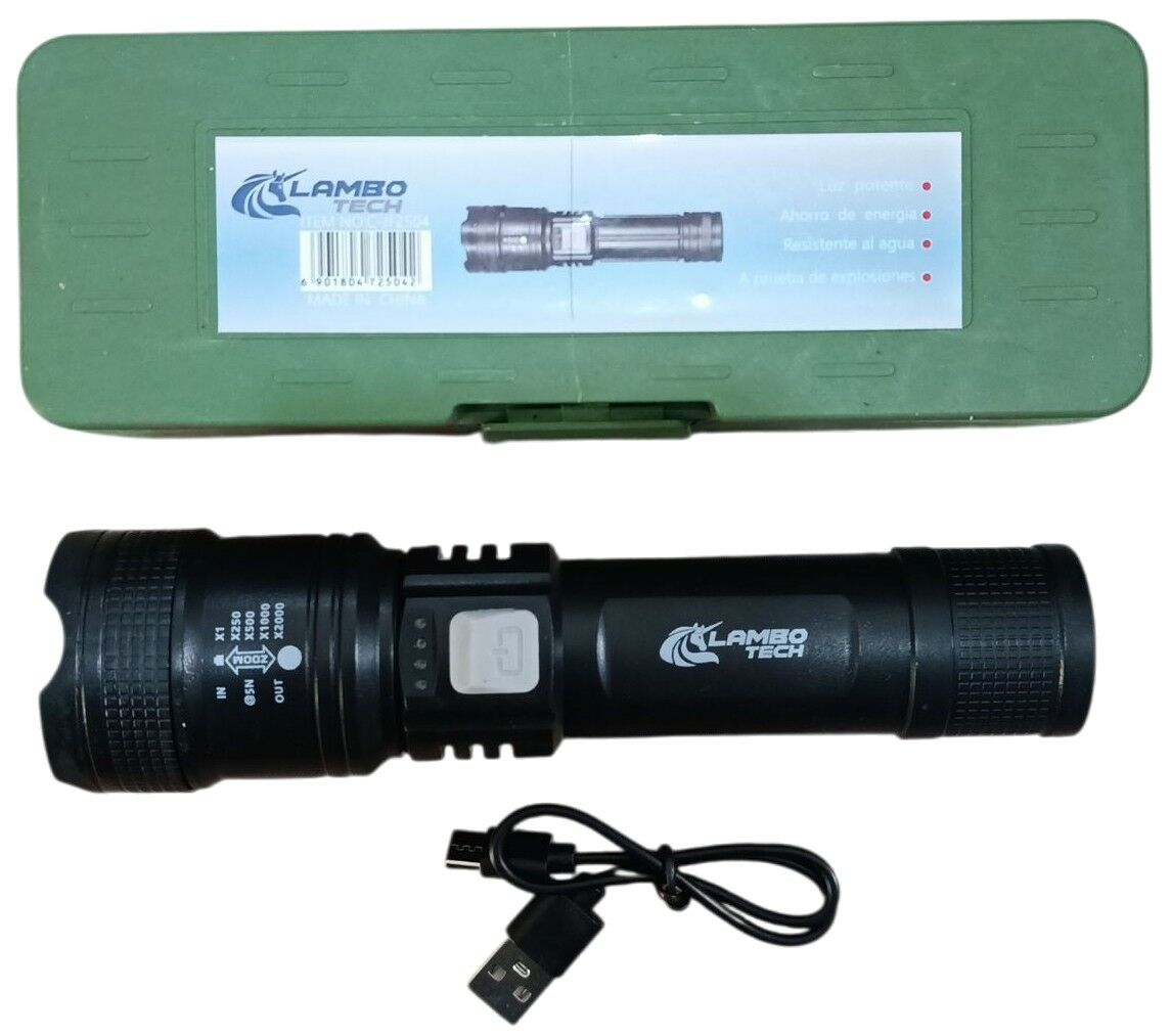 810 LINTERNA RECARGABLES EN CAJA LAMBO TECH C-JF2504 100u