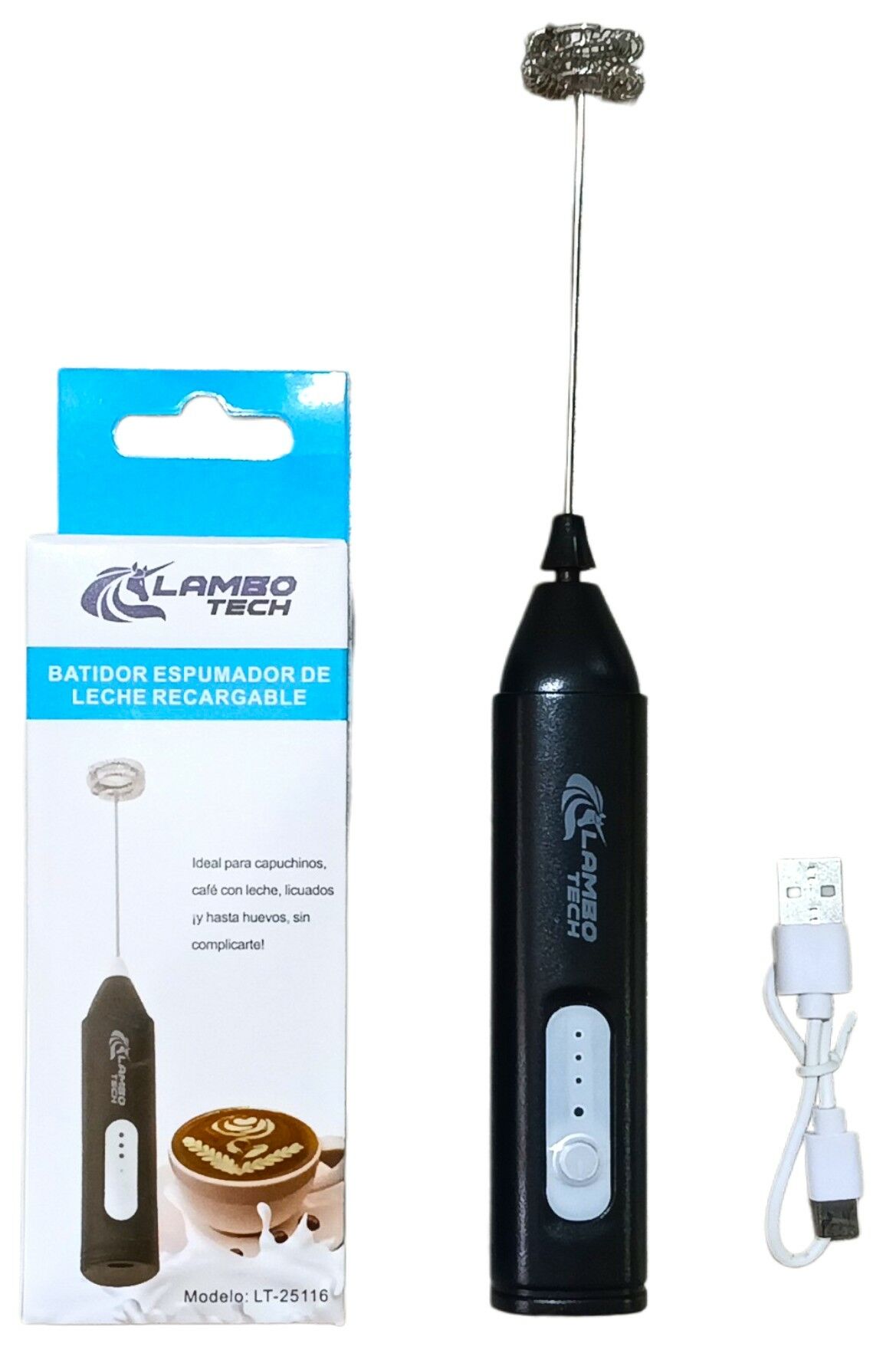 BATIDORA LAMBO TECH LT-25116 RECARGABLE USB 200u