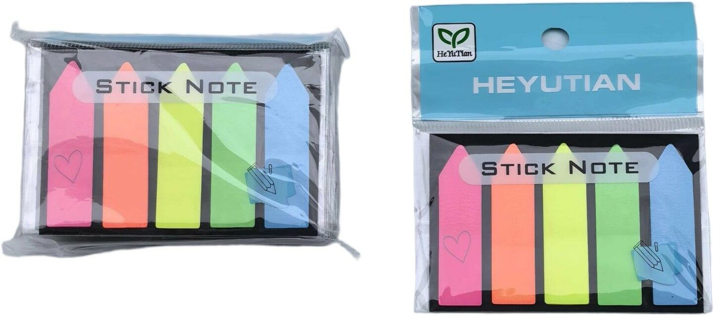 NOTA ADHESIVA FLUOR PET BLISTER NEGRO 1440u