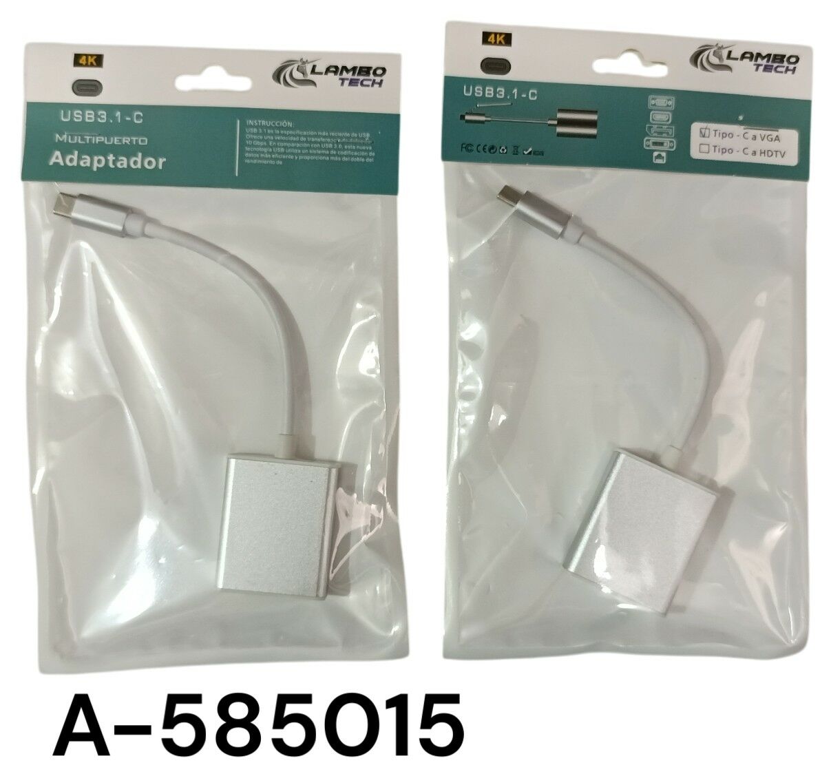 ADAPTADOR CONVETIDOR TipoC-VGA 300u