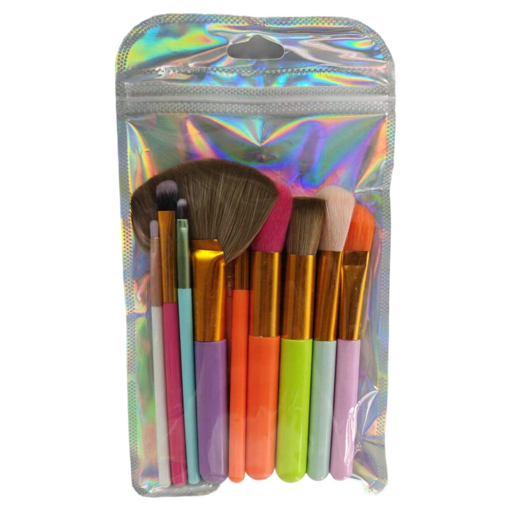 KIT DE BROCHAS PARA MAQUILLAJE *10pcs MULTICOLOR  480u