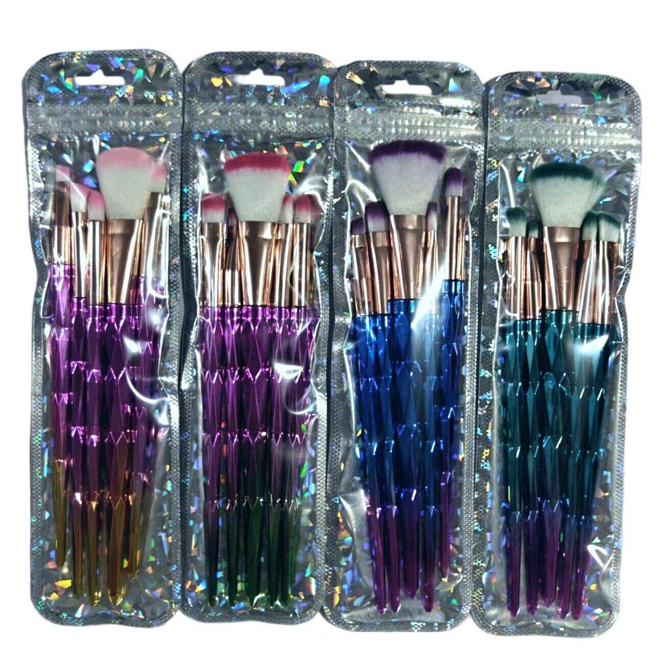 KIT DE BROCHAS PARA MAQUILLAJE *5pcs TORNASOLADO  960u