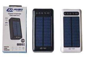 CARGADOR PORTATIL POWER BANK SOLAR LAMBO TECH LT-2555 60000mAh 40u