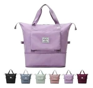 BOLSA DE VIAJE c/BOLSILLO MULTIUSO EXPANDIBLE PLEGABLE 100u