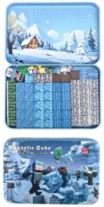 BLOQUES MAGNETICOS BZ96-3BT MAGNETIC CUBE CAJA METALICA x60pcs 96u