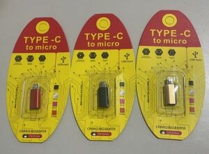 ADAPTADOR METAL TYPE-C A V8 EN BLISTER 500U