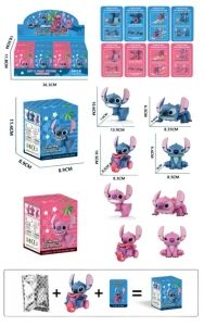 CAJA SORPRESA 679-17 MUÑECO STITCH 8azul 4rosa 320u