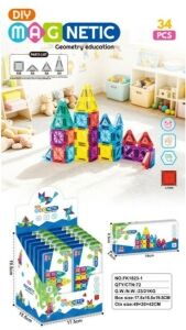 BLOQUE DE CONSTRUCCION MAGNETICO FK1823-1 x34pcs 72u